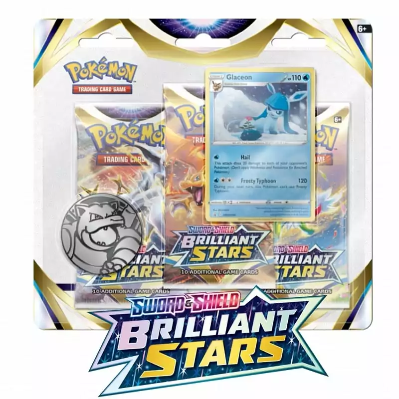 Pokémon Brilliant Stars 3 Pack Blister Glaceon