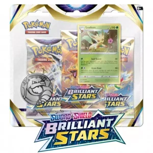 Pokémon Brilliant Stars 3 Pack Blister Leafeon