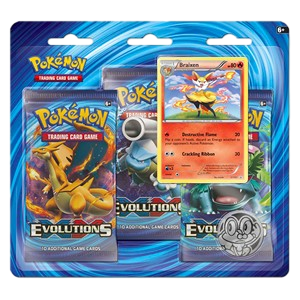 Evolutions: Braixen 3-Pack Blister